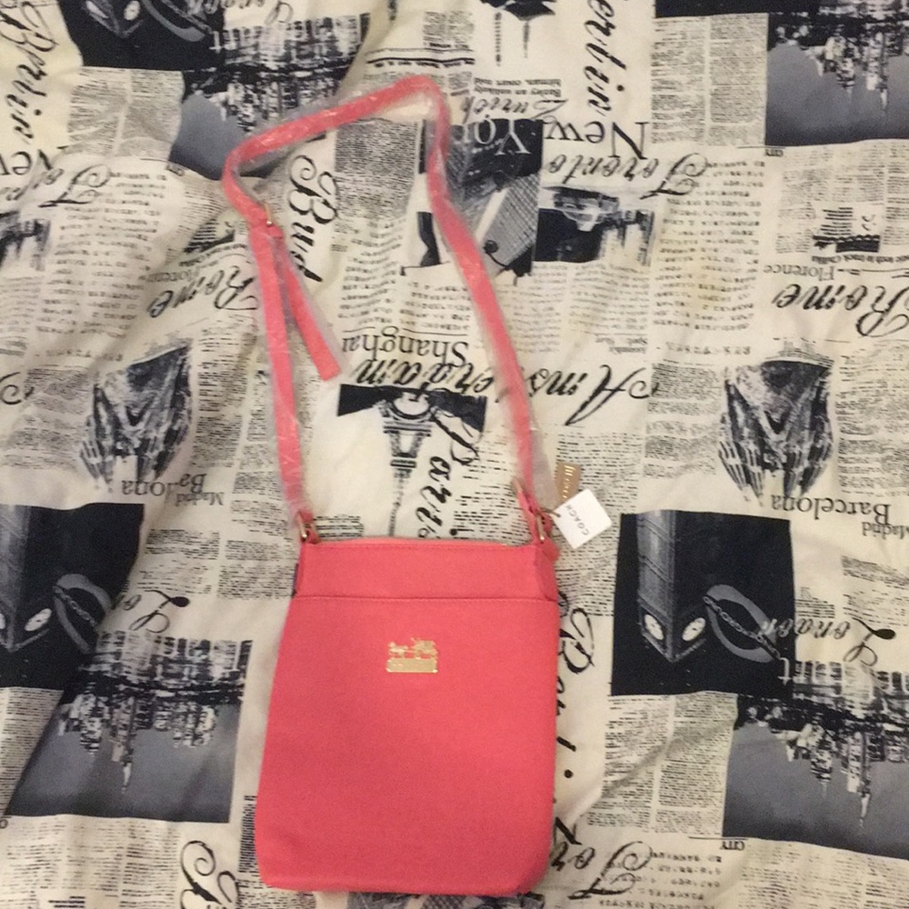 Pink coach purse